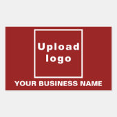 Firmenname und Logo auf der Aufkleber für das rote (Vorderseite)