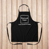 Firmenname und Logo auf der Black Polyester-Schürz Schürze