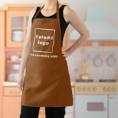 Firmenname und Logo auf der Brown Polyester-Schürz Schürze