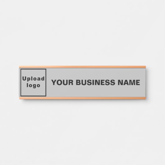 Firmenname und Logo auf der Grauhanging-Türsignatu Türschild (Vorderseite )