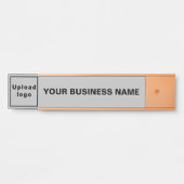 Firmenname und Logo auf der Grauhanging-Türsignatu Türschild (Vorderseite )