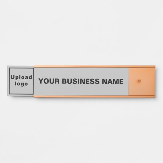 Firmenname und Logo auf der Grauhanging-Türsignatu Türschild (Vorderseite )