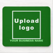 Firmenname und Logo auf der grünen Maus Mousepad (Vorne)
