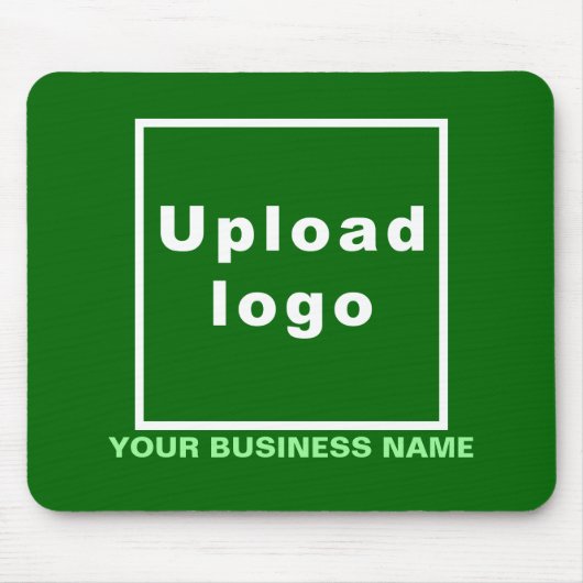 Firmenname und Logo auf der grünen Maus Mousepad (Vorne)
