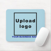 Firmenname und Logo auf der hellblauen Maus Mousepad (Mit Mouse)