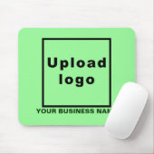 Firmenname und Logo auf der hellgrünen Maus Mousepad (Mit Mouse)