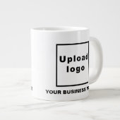 Firmenname und Logo auf der Jumbo-Tasse (Vorderseite Rechts)