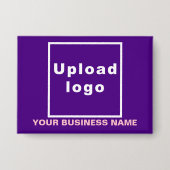 Firmenname und Logo auf der Lila Schaltfläche "Rec Button (Vorderseite)