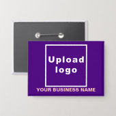 Firmenname und Logo auf der Lila Schaltfläche "Rec Button (Vorderseite/Rückseite)