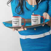 Firmenname und Logo auf der Red Combo-Tasse Tasse