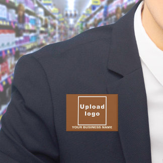 Firmenname und Logo auf der Schaltfläche "Brawn Re Button