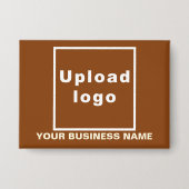 Firmenname und Logo auf der Schaltfläche "Brawn Re Button (Vorderseite)