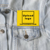 Firmenname und Logo auf der Schaltfläche Gelbes Re Button (Insitu)