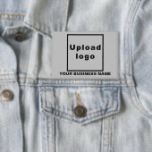 Firmenname und Logo auf der Schaltfläche "Graue Re Button (Insitu)