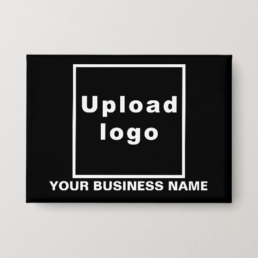 Firmenname und Logo auf der Schaltfläche "Schwarze Button (Vorderseite)