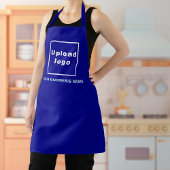 Firmenname und Logo auf der Schürze Blue Polyester