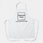 Firmenname und Logo auf der Schürze des Weißpolyes (Vorderseite)