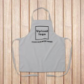 Firmenname und Logo auf der Schürze von Grau-Polye