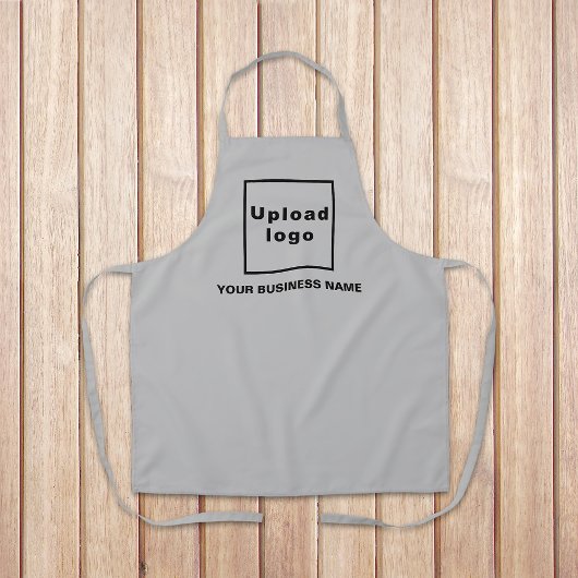 Firmenname und Logo auf der Schürze von Grau-Polye