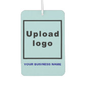 Firmenname und Logo auf Light Blue Air Freshener Autolufterfrischer (Vorderseite)