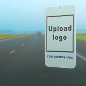 Firmenname und Logo auf Light Blue Air Freshener Autolufterfrischer