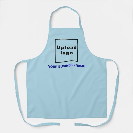 Firmenname und Logo auf Light Blue Polyester Schürze (Vorderseite)