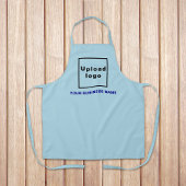 Firmenname und Logo auf Light Blue Polyester Schürze