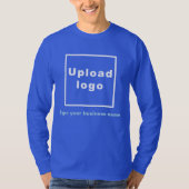 Firmenname und Logo auf Royal Blue Long Sleeve T-Shirt (Vorderseite)