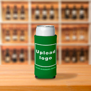 Firmenname und Logo auf Seltzer können Cooler grün Selters Dosenkühler