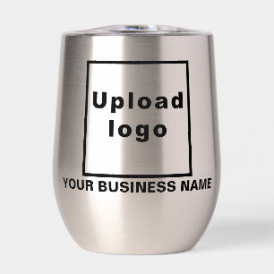 Firmenname und Logo auf "Stainless Wine Tumbler"