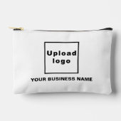 Firmenname und Logo auf weißem, kleinem Beutel (Vorderseite)