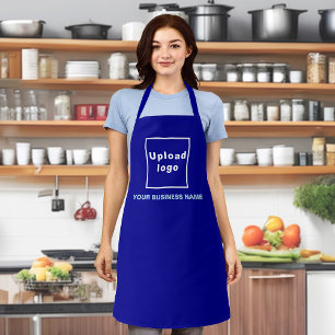Firmenname und Logo Blue Polyester Schürze