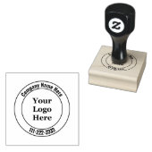 Firmenname und Logo der Firma Business Template hi Gummistempel (Stempel)