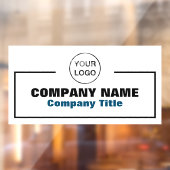 Firmenname und Logo Fensteraufkleber (Blatt 2)