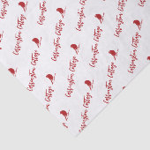 Firmenname und Logo für den Kunden. Verpackungen Seidenpapier (Ausschnitt)