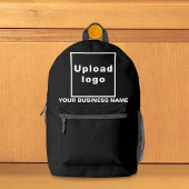 Firmenname und Logo im Black Backpack Bedruckter Rucksack