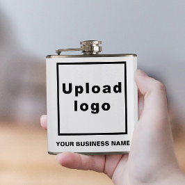 Firmenname und Logo in der Vinyl Wrapped Flask Flachmann