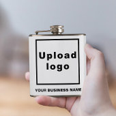 Firmenname und Logo in der Vinyl Wrapped Flask Flachmann