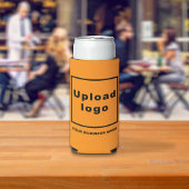 Firmenname und Logo in Orange Color Selters Dosenkühler