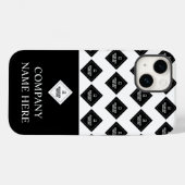 Firmenname und Logo-Muster Case-Mate iPhone Hülle (Rückseite (Horizontal))