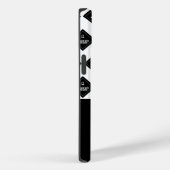 Firmenname und Logo-Muster Case-Mate iPhone Hülle (Rückseite / Rechts)