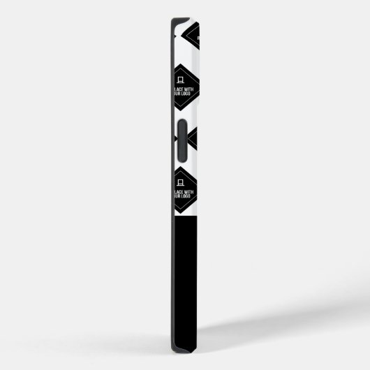 Firmenname und Logo-Muster Case-Mate iPhone Hülle (Rückseite / Rechts)