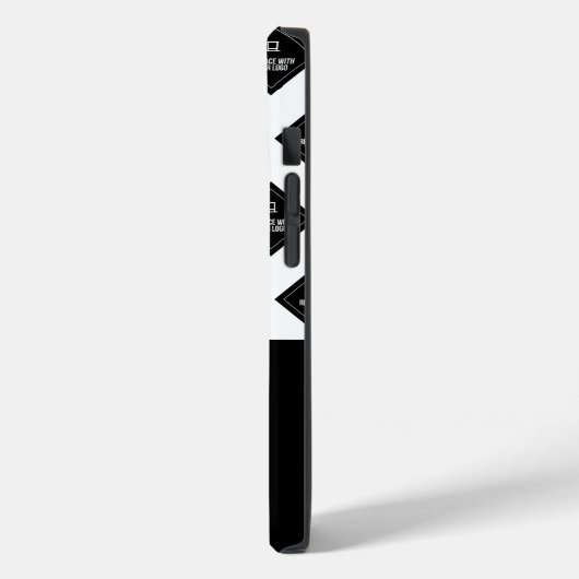 Firmenname und Logo-Muster Case-Mate iPhone Hülle (Rückseite / Links)