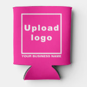 Firmenname und Logo Pink kann färben Dosenkühler (Vorderseite)