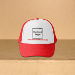 Firmenname und Logo Red and White Trucker Hat Truckerkappe<br><div class="desc">LKW-Hut, dass Sie anpassen können, um Ihren Firmennamen. Sie können es als Geschenk oder Geschenk an Ihre Kunden geben. Sie können es auch in Ihre Marketing-Materialien, um Ihr Unternehmen zu werben oder in Ihre Werbeprodukte, um Ihren Markennamen zu fördern. Trucker Hut mit Ihrem Firmennamen und Logo, um Markenbewusstsein zu schaffen....</div>