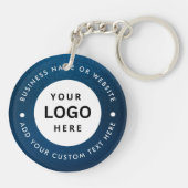 Firmenname und Logo Schlüsselanhänger (Rückseite)
