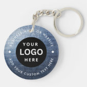Firmenname und Logo Schlüsselanhänger (Rückseite)