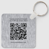 Firmenname und Logo Schlüsselanhänger (Rückseite)