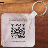 Firmenname und Logo Schlüsselanhänger (Rückseite)