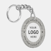 Firmenname und Logo Schlüsselanhänger (Vorderseite links)